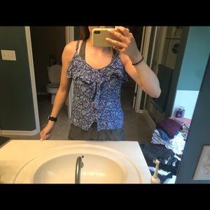 American Eagle Floral Tank Top